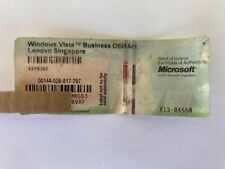 Microsoft Windows Vista Business Product Key COA License Lenovo picture