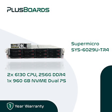 NEW 2U Supermicro Storage Server 32 Core 256G 12 Bay SAS-3 4 Bay NVME w/ 1x 960G picture