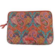 Vera Bradley Laptop Case Paisley In Paradise Quilted Multicolored Red Lining picture