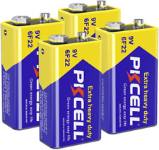 PKCELL 9V Battery Carbon Zinc for Smoke Detectors 6F22 Battery,Ultra Long-Lastin picture