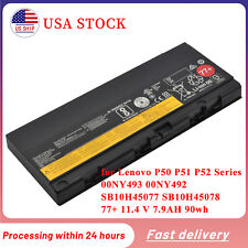 77+ 00NY493 SB10H45078 Genuine Battery for Lenovo ThinkPad P50 P51 P52 00NY491 picture