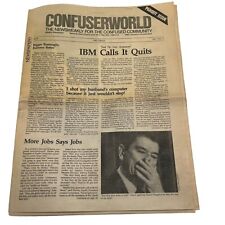 Confuserworld Computer Paradoy Newspaper Issue 1983 Rare IBM Calls It Quits picture