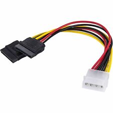 Cable Splitter Molex Ide 4 Pin To 2 X SATA Adapter Of Power _ picture