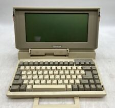 Vintage Toshiba T1100 Plus Laptop Computer, Dual DD Floppy Mono 640K TESTED picture