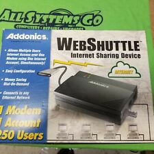 VINTAGE ADDONICS WEBSHUTTLE INTERNET SHARING DEVICE - AEWS1 picture