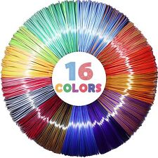 16 Colors Silk Shiny PLA Filament Sample Pack, Each Color 4 Meter Length picture