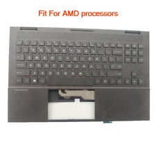 New For HP Omen 15-EN 15-EN0013DX Palmrest Cover Backlit Keyboard M00666-001 picture