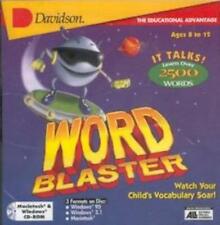 Word Blaster PC MAC CD learn vocabulary drop letters spelling alien kids game picture
