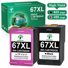 2x 67XL High Yield Ink Cartridge for HP Deskjet 2722 2723 2752 Envy 6055 6455 picture