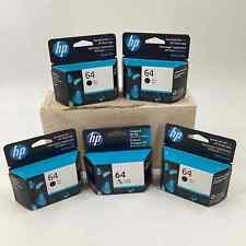 Bundle of (5) HP 64 Ink Cartridges 4 Black 1 TriColor New 570 picture
