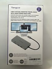 TARGUS USB-C 4K Dual Monitor Travel Dock with 100W Power Pass-Thru picture