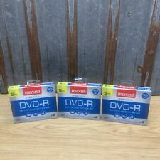 Lot Of 3 Maxell DVD+R 16X 4.7GB Blank Media Discs 5-Pack Brand New Sealed picture