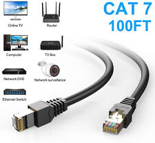 100FT CAT7 S/FTP Network Outdoor UV Copper IP PoE Ethernet Cable Waterproof RJ45 picture