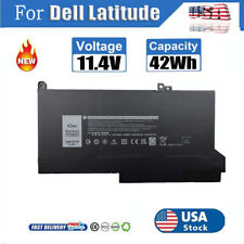 DJ1J0 Laptop Battery For Dell Latitude 12 7280 7290 13 7380 7390 14 7480 7490 US picture