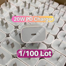 Lot 100X 20W USB-C PD Power Adapter Fast Charger For iPhone 15 13 12 11 14 XR XS picture