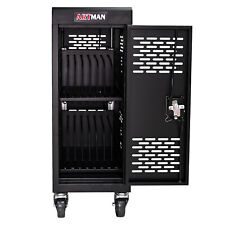 Mobile Charging Cart Cabinet for Tablet Laptop 16-Compartment Removable w/Lock picture