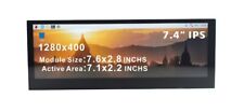 ElecLab 7.4 Inch 1280x400 Touchscreen Monitor HDMI Capacitive LCD Display Spe... picture