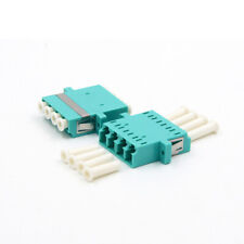 50pcs LC Quad Adapter LC OM3 4 core Fiber Optic Adapter LC Coupler With Flange picture