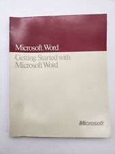 1989 GETTING STARTED WITH MICROSOFT WORD 4.0 FOR APPLE MACINTOSH  07131 picture