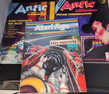 Lot Of 3 Vintage Atari Gaming Magazines 2 Antic & 1 Atari Age All From The 1980s picture