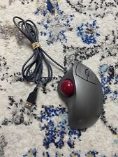 Logitech Trackman Wheel Optical Trackball Mouse - Silver - T-BB18 picture