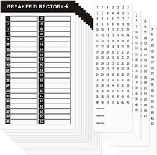 16 Sheets Breaker Panel Labels Electrical Box Sticker Numbers Breaker Panel Load picture