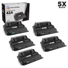 LD Compatible Replacement 5PK Q5942A 42A Black Toner for HP 4350 4240n 4350dtnsl picture