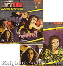 Spy Kids NIGHTMARE MACHINE & CANDY CONSPIRACY 2x Learning Adventure PC Games NEW picture