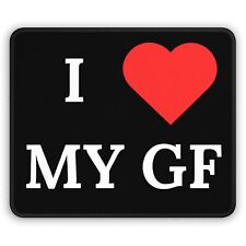 I Love (Heart) My Girlfriend Gaming Mouse Pad (Black) picture