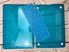 Air 13 inch Case Smooth Finish Soft Touch Plastic Hard Shell Case 2 in 1 Sky Blu picture
