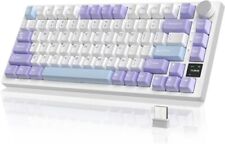  AK820Pro Gasket Mechanical Gaming Keyboard 75%,TFT 3-Mode Pro Purple/Blue picture