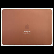Apple Leather Sleeve Pouch Case Cover For 15-inch MacBook Pro 15 - Saddle Brown picture