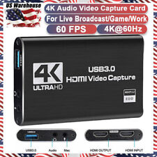 NEW 4K Audio Video Capture Card, USB 3.0 HDMI Video Capture Full HD Recording US picture