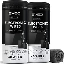 Electronic Wipes Streak-Free for Screen Cleaner & Smart Watch [2 Pack x 40] T... picture