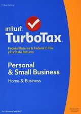 TurboTax 2014 Home and Business Federal + State + Federal  brand new sealed 4936 picture