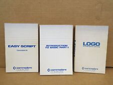 Vintage Commodore Computer 3 Book Lot: LOGO, Intro to BASIC, Easy Script picture