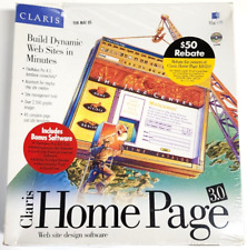 Claris Home Page 3.0 Website Design Software • Mac OS Version 1996 Vintage RARE picture