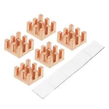 Copper Heatsink 7x7x4mm with Self Adhesive for IC Chipset Cooler 5pcs picture