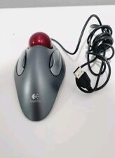 Logitech Trackman Marble USB T-BC21 Thumb Mouse - WORKS picture