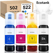 4 X 100ML Color Printer Ink For Refill Epson 522 Ecotank ET-2720 4800 2800 2803 picture
