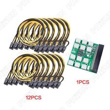 12x 6 Pin to 8(6+2) Pin PCIE Splitter Power Cables & GPU Power Breakout Board picture