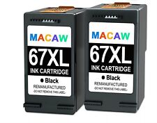 2PK Ink Cartridges for HP 67 XL 67XL DeskJet 2742e 2752 2755 All-in-One Black picture