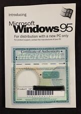 Vintage Original Microsoft Windows 95 Manual w/ Product ID picture