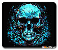 Skull n Bones ~ Mouse Pad / PC Mousepad ~ Graphic Novel Fantasy Gothic Art Gift picture