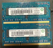 Ramaxel 8GB Kit (2x4GB) PC3L-12800S DDR3-1600MHz Laptop RAM (RMT3170ME68F9F-1600 picture