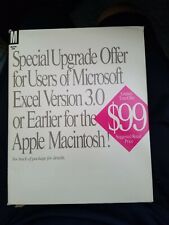 Vintage 1992 Microsoft Excel  for the Macintosh rare picture