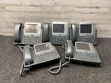Used Lot of 5 Cisco CP-7975G Ethernet PoE Office Phone, 8-Lines (no power adpt) picture