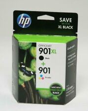 Genuine Factory Sealed HP 901XL Black 901 Ink Cartridges dated 2015-2017 picture