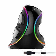 Delux M618 PLUS Ergonomics Vertical Gaming Mouse 6 Buttons 4000 DPI RGB Wired/Wi picture