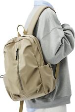 School Backpack For Teens Boys Girls Cute Bookbag High Bag A5-khaki  picture